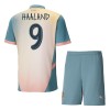 Maillot de Supporter Manchester City Haaland 9 Quatrième 2024-25 Pour Enfant